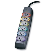 Kensington 62146C SmartSockets Basic 6-Outlet Color-Coded Power Strip and Surge Protector