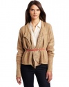 Calvin Klein Jeans Women's Fit And Flare Cardigan Sweater, Vicuna, X-Large