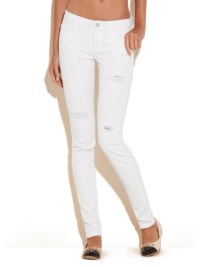 GUESS Brittney Skinny White Destroyed Jeans, VEGABOND WASH (31)