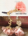 No.5 Set - 3.5mm Anti dust Ear Cap Dock Plug + Earrings - iStore