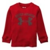 Boys’ Toddler UA Collegiate Waffle Crew Tops by Under Armour Infant 2 Toddler Red