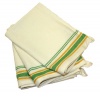 Aunt Martha's 18-Inch by 28-Inch Package of 3 Vintage Dish Towels, Green Striped