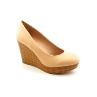 R2 By Report Jaylene Wedges Heels Shoes Nude Womens