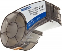 Brady M21-750-499 16' Length, 0.75 Width, B-499 Nylon Cloth, Black On White Label for BMP21, ID PAL, and LABPAL Printers