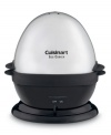 No more guesswork – these eggs are truly made to order! This Cuisinart egg cooker prepares up to seven eggs in their shells – hard, medium or soft – or perfectly poaches up to three eggs at once. Three-year limited warranty. Model CEC-7.