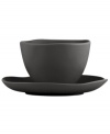 Find stylish versatility in the organic shape and matte-glazed finish of this Casual Luxe bowl and saucer from Donna Karan by Lenox. Durable stoneware in modern black is an ideal host for everyday meals and a natural go-to for entertaining.