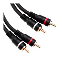 Cblwhl 2 RCA Male / 2 RCA Male, High Quality Audio Cable, 12 feet