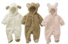 Blue Bullfrogs Baby Unisex Infant Coat BEAR, LAMB or RABBIT Footie Romper