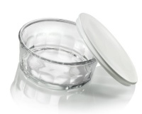 ARC International Luminarc Working Glass Bowl with White Lid, 5.5-Inch, Set of 4