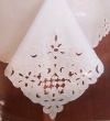 Embroidered Round Tablecloth 90 (Ivory) / Homewear Table Linens, Lancelot