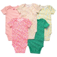 Carter's Girls 5 Pack Floral Multi Bodysuits (6 Months)