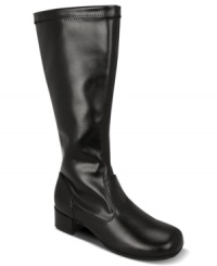 When she needs a bold style, these knee-high Smooches boots from Nina can balance out her sweet and modern look.