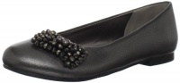 Nina Daley Ballet Flat (Toddler/Little kid/Big Kid),Pewter Pebbled,3 M US