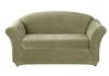 Sure Fit Stretch Squares 2-Piece Loveseat Slipcover, Fern