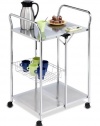 Honey-Can-Do CRT-01703 Chrome Folding Utility Table, Kitchen Cart