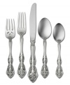 Oneida, famous for nearly a century of superior metal craftsmanship, introduces the ornate and curvaceous Michelangelo place setting in 18/10 stainless steel. Part of the Patterns for a Lifetime series, this flatware will always be available for replacement.