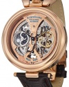 Stuhrling Original Men's 127A.334553 Special Reserve Emperor's Grandeur Automatic Skeleton Dual Time Rose Tone Dial Watch