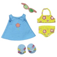 North American Bear Company Rosy Cheeks Big Sister Beach Outfit Set