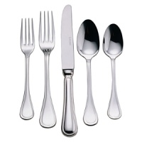 Wide teardrop handles and refined shapes grace this flatware with elegance and high style. Couzon flatware bears the French Quality One symbol, the highest European standard.