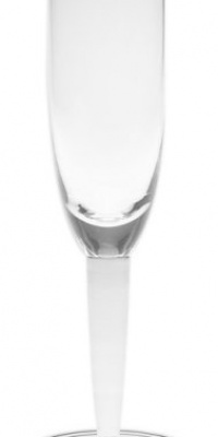 Denby White Glassware Champagne Flutes, Set of 2