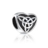 Bling Jewelry 925 Sterling Celtic Knot Triquetra Heart Charm Pandora Compatible