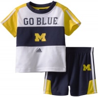 NCAA Michigan Wolverines Toddler Short Sleeve Tee and  Short Set (White, 4T)