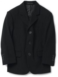 Calvin Klein Boys 2-7 Bi-Stretch Blazer, Black, 4