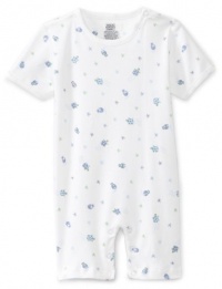 Noa Lily Baby-Boys Newborn Turtle Print Coverall, White, 18 Months