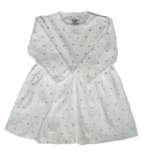 Noa Lily Dress, Pink Hearts, 12 Months