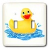 3dRose LLC lsp_4366_2 Rubber Duck, Double Toggle Switch