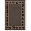 Couristan 1588/1021 Recife Elephant Cocoa/Black Rug, 7-Feet 6-Inch by 10-Feet 9-Inch