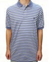 Polo Ralph Lauren Men's Short Sleeve Polo Shirt Blue w/White Stripes