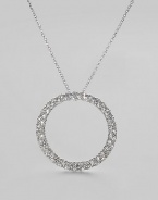 EXCLUSIVELY AT SAKS. A wreath of sparkling crystals, on a rhodium-plated chain, creates dazzle at the neckline. Crystals Rhodium plated Chain length, about 16 Pendant diameter, about 1¼ Lobster clasp Imported