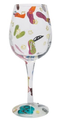 Lolita Love My Wine Glass, Flip Flops