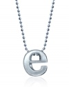 Alex Woo Little Letters Sterling Silver Letter E Pendant Necklace, 16