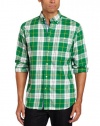 Nautica Men's Long Sleeve Twill Button Down Collared Plaid