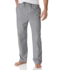 Dress your Sunday lounge-around best with these pajama pants from Alfani.