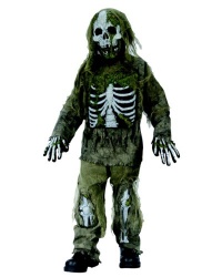 Skeleton Zombie Child Costume (Large 12-14)