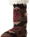 Muk Luks Women's Tina Zig Zag Tribal Boot