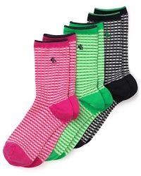 Classic gingham printed trouser socks in new, fun fashion colors!