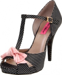 Betsey Johnson Women's Canddee T-Strap Pump