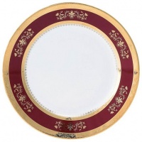 Philippe Deshoulieres Orsay Red Dinner Plate 10.5 in