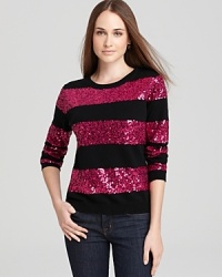 Enliven denim with this dazzling, sequin-festooned Tegan sweater, rendered in a lush cashmere blend.