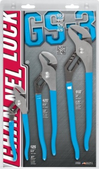 Channellock 3 Piece 9-1/2-Inch, 6-1/2-Inch, and 12-Inch Tongue and Groove Plier Gift Set