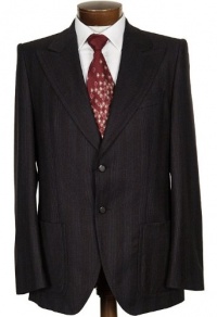 Hugo Boss Mens Pinstripe Wool Sportcoat Jacket 42R