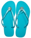 Havaianas Women's Slim Crystal Peace Sandal Flip Flop