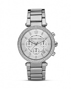 MICHAEL Michael Kors Silver and Crystal Watch, 39mm