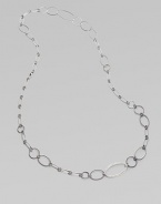 From the Mobile Collection. This sterling silver chain is made complete with a sparkling pavé diamond-encrusted link.Diamonds, 0.74 tcw Sterling silver Length, about 42 Imported