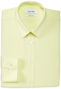 Calvin Klein Men's X Extreme Slim Fit Twill Solid Dress Shirt