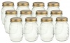 Bormioli Rocco Quattro Stagioni 17 Ounce Canning Jar, Set of 12